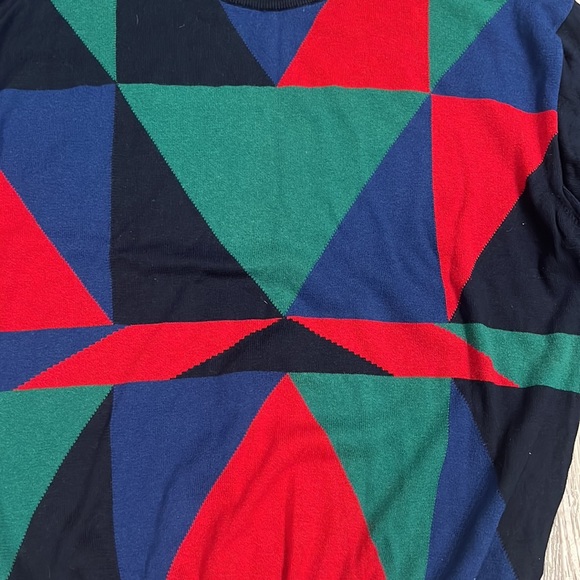 Color block cotton sweater - Picture 2 of 4